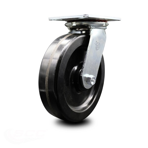 8 Inch Heavy Duty Top Plate Phenolic Swivel Caster with Ball Bearing SCC
